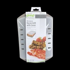 Progressive Prep Solutions MiracleWare Microwave Bacon Grill With Cover NEW!